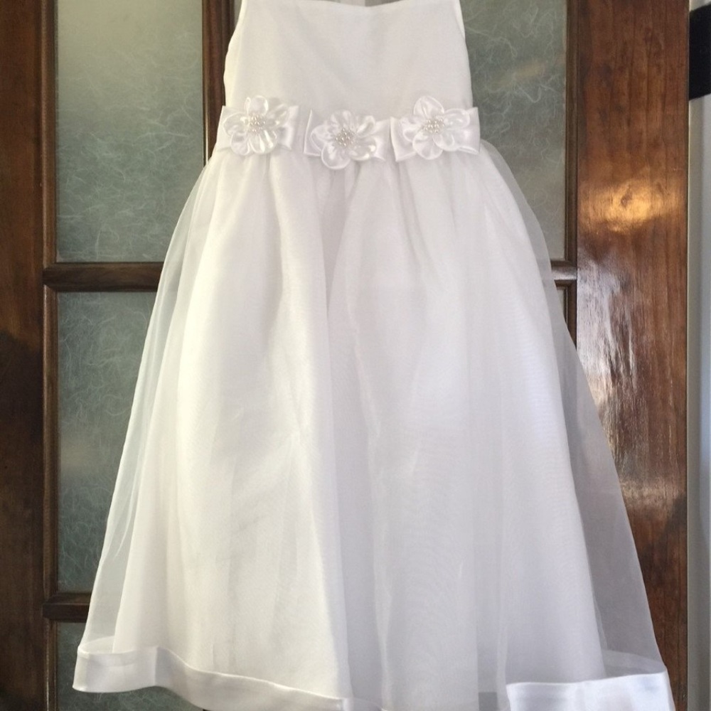New girls white dress